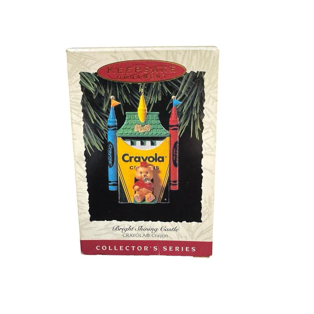 CRAYOLA BRIGHT SHINING CASTLE HALLMARK KEEPSAKE ORNAMENT #5 CRAYON SERIES 1993